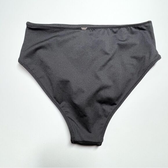 NWT Pink Active Victoria’s Secret Black High Waist Mini Bikini Bottom Large - Picture 5 of 9